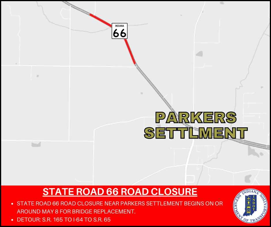 Road closure planned for State Road 66