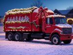 Christmas Trash Truck by Grok 2024