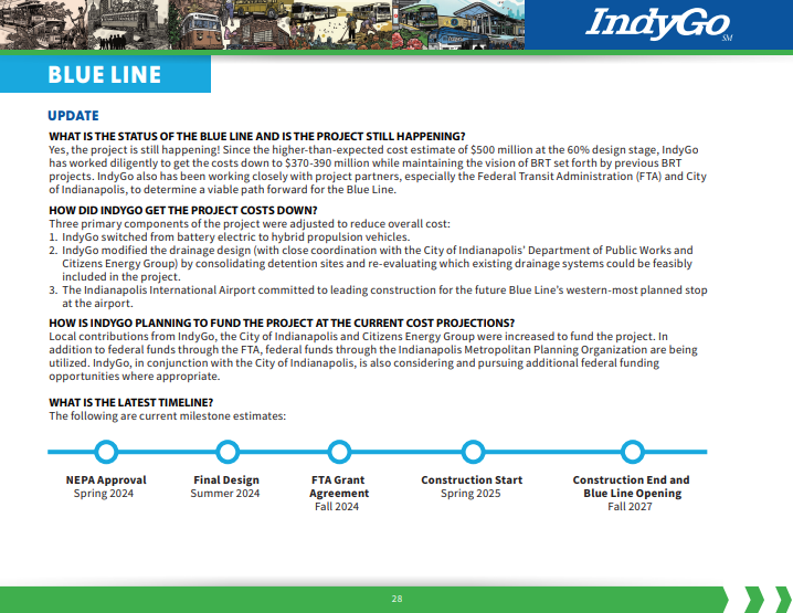 INDYGO Transit is Essential Blue Line FAQs 2024