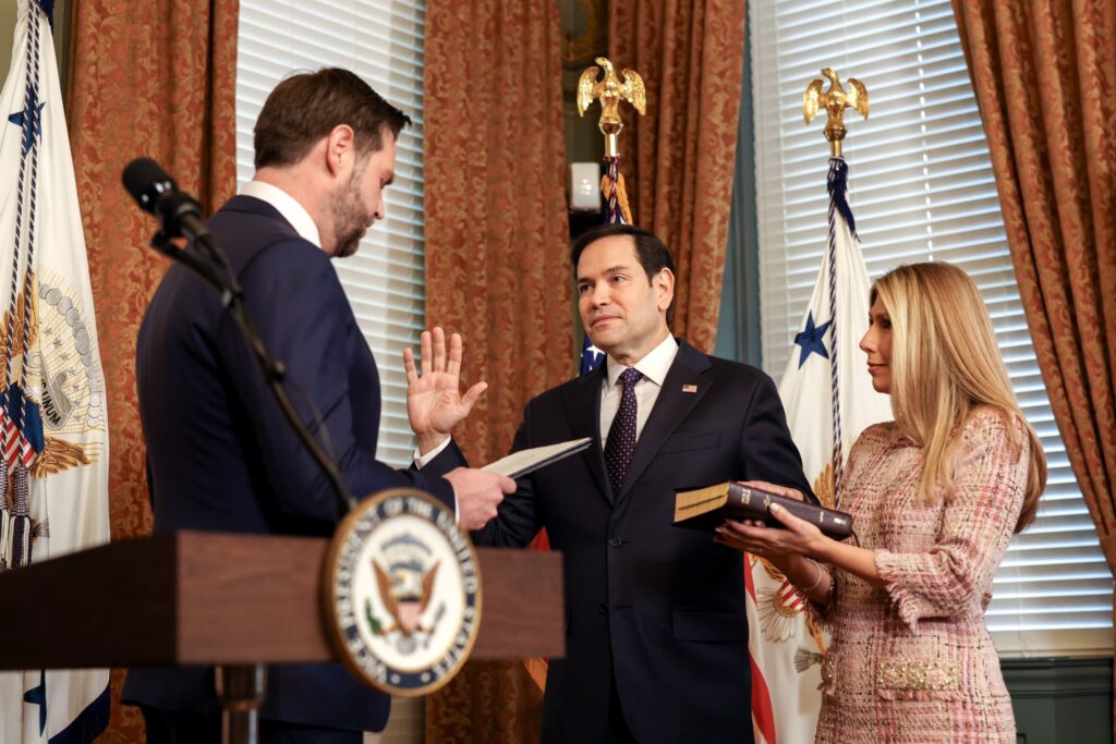 Marco Rubio sworn in as U.S. Secretary of State on January 21, 2025