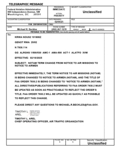 GENOT N 7930 114 NOTAM Term Change from Notice to Air Missions to Notice to Airmen pdf 02 10 2025 03 57 PM