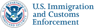 Logo of the United States Immigration and Customs Enforcement Agency