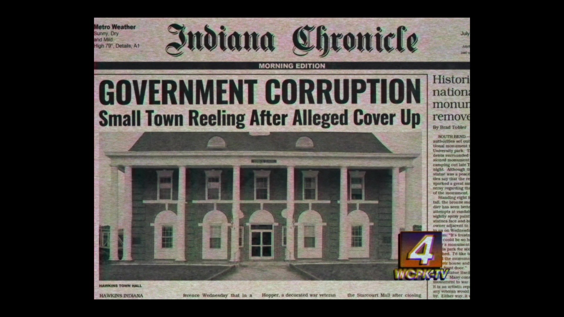 Indiana Chronicle featured on Stranger Things