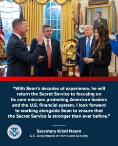 2025 03 10 Secretary Noem Swears In Sean Curran as the Director of the United States Secret Service