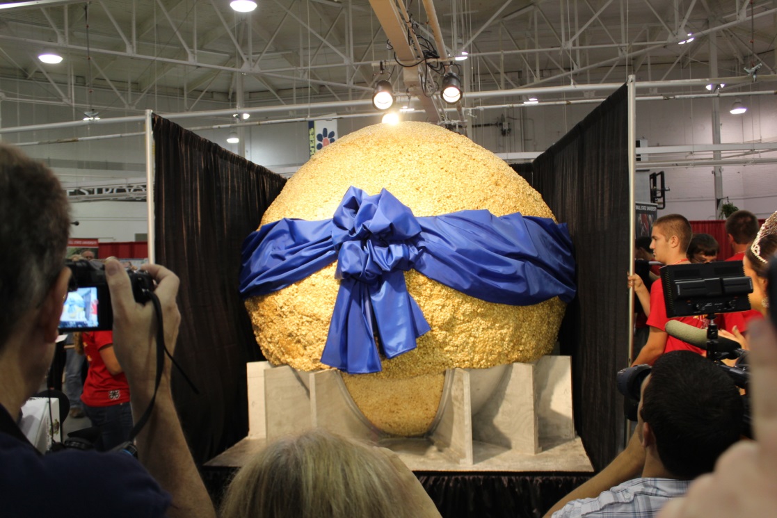 Indiana State Fair creates World’s Largest Popcorn Ball